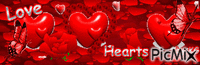 Love Hearts - Бесплатный анимированный гифка