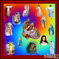 Jesus e Maria animerad GIF