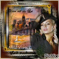 New York City -good night my friend - GIF animado gratis