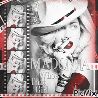 Madonna - Animovaný GIF zadarmo