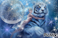 Tigre magica - GIF animé gratuit