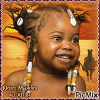 Porträt eines afrikanischen Mädchens