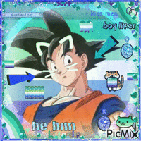 Gay Goku animált GIF