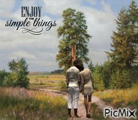 Enjoy the simple things анимирани ГИФ