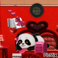 Panda animovaný GIF
