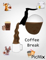 coffee break GIF animé