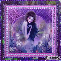 Purple Femme Violet - GIF animé gratuit