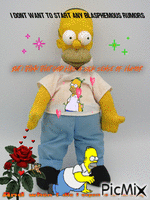 Depeche Homer - Free animated GIF