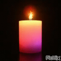 Pink candle-Abuepita - GIF animado grátis