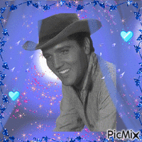 Elvis Presley, - GIF animado grátis