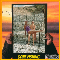 GONE FISHING анимиран GIF