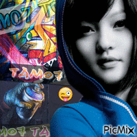 Graffiti tam07 - GIF animé gratuit