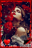 J`aime le parfun des roses - Gratis geanimeerde GIF