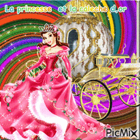 la princesse et la caleche d,or animovaný GIF
