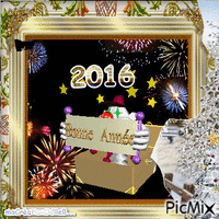 bonne année 2016 Gif Animado