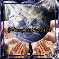 Oración por la paz - GIF animé gratuit