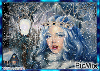 La Reine des neiges - GIF animé gratuit
