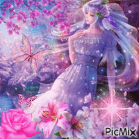La princesse des roses - Free animated GIF