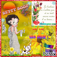 *Betty Boop & Une citation* animerad GIF