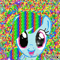Rainbow Dash Glitter Style Art