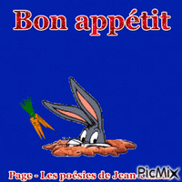 Bon appétit animasyonlu GIF