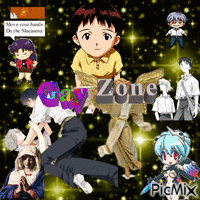 Evangelion Gay Zone 动画 GIF