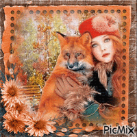 Woman fox