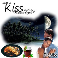 Just A Kiss In The Moonlight In July GIF animata