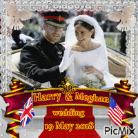 wedding harry and meghan - 免费动画 GIF