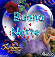 Buona e serena notte - Animovaný GIF zadarmo