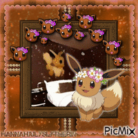 {{Eevee with a Flower Crown}} GIF animata