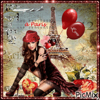 Love Paris Animated GIF