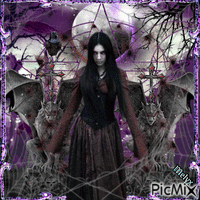 gothic witch アニメーションGIF