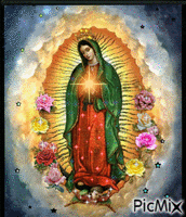 Virgen de Guadalupe animovaný GIF