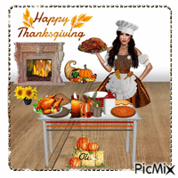 Thanksgiving animovaný GIF