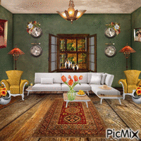 DECORATE A ROOM IN FALL - GIF animate gratis