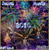 BONNE ANNEE 2016 анимиран GIF