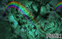 Rose/Bleu/Arc-Ciel - Bezmaksas animēts GIF
