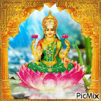 Goddess in the lotus flower