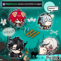 awoo my brother in cigars - GIF animé gratuit