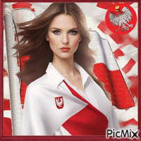Concours : Drapeau rouge et blanc de la Pologne - GIF animé gratuit