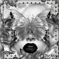 rostro mariposa animirani GIF