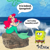 Isn't today beautiful, Ariel? animovaný GIF