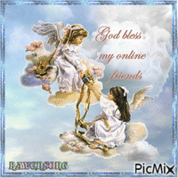 God bless my online friends анимирани ГИФ