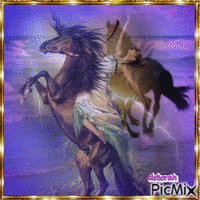 Sweet Horses Animated GIF