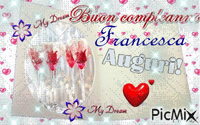 Auguri Francesca - Δωρεάν κινούμενο GIF