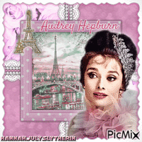 ♥☼♥Audrey Hepburn in Paris in Pink♥☼♥