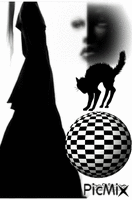 Black and white.. анимированный гифка