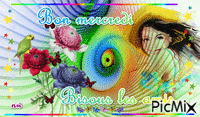 Mercredi multicolor animovaný GIF