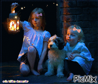 HD enfants  lanterne - GIF animé gratuit